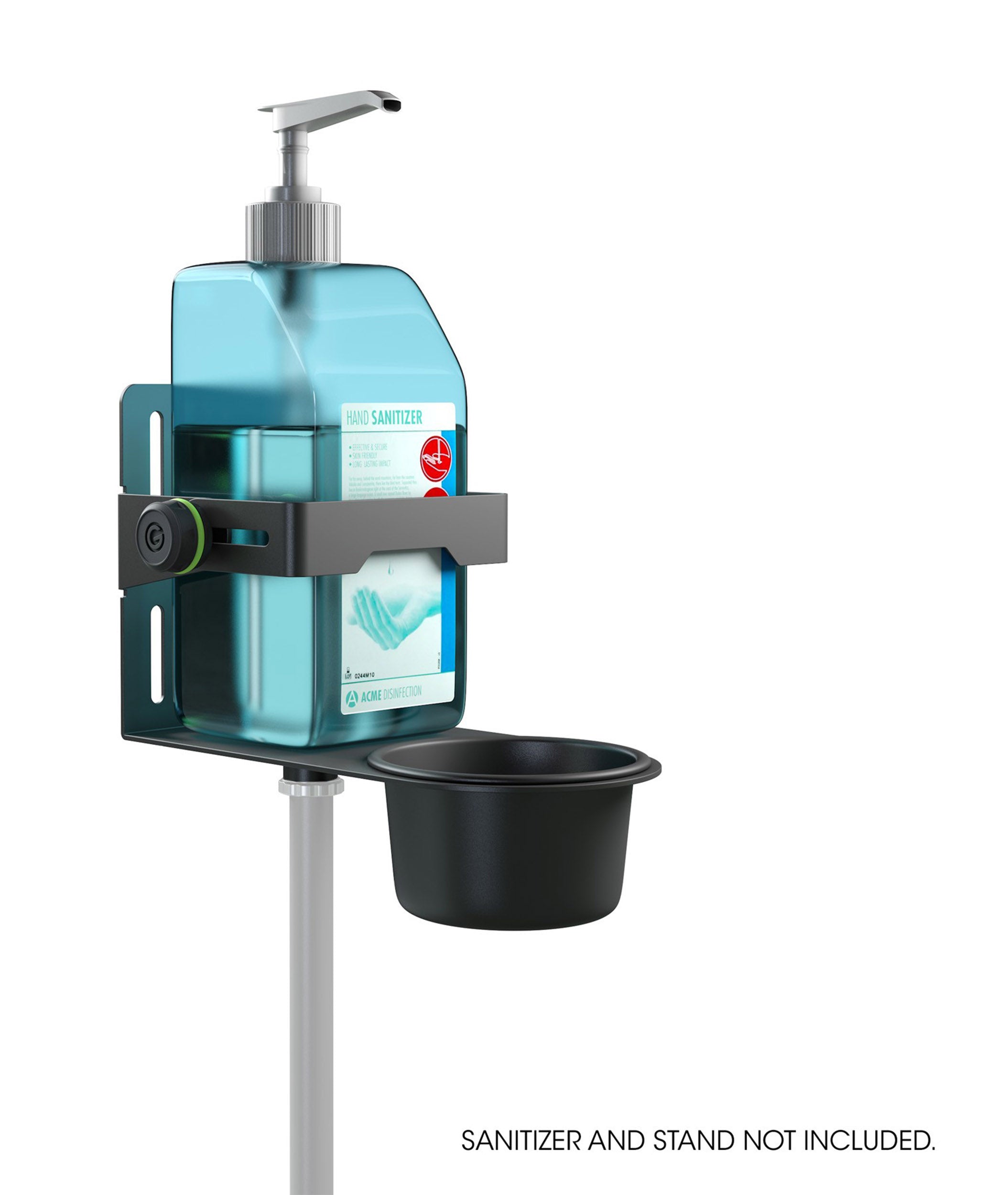 Gravity MA DIS 01 B, Universal Disinfectant Holder - Black - Hollywood DJ