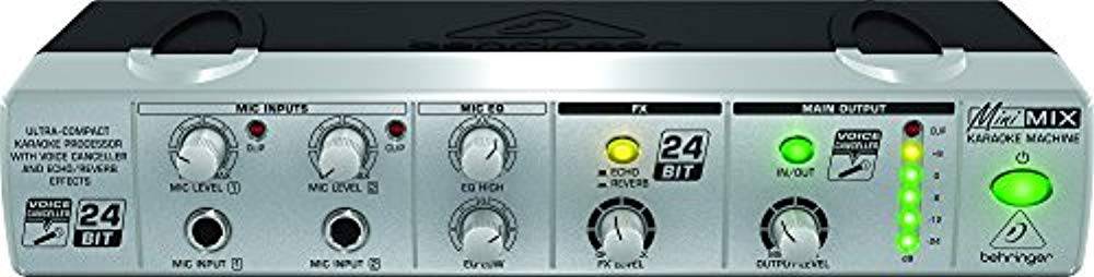 Behringer MIX800 Karaoke Processor with Voice Canceller and Echo/Reverb Effects - Hollywood DJ