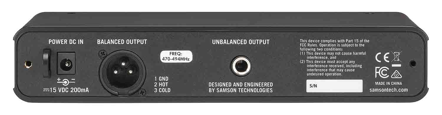 Samson SWC88XBGT-K Concert 88x Wireless Guitar System - Hollywood DJ