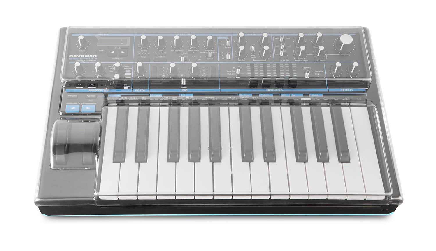 Decksaver DS-PC-BASSSTATION2, Novation Bass Station Keyboard Case - Hollywood DJ