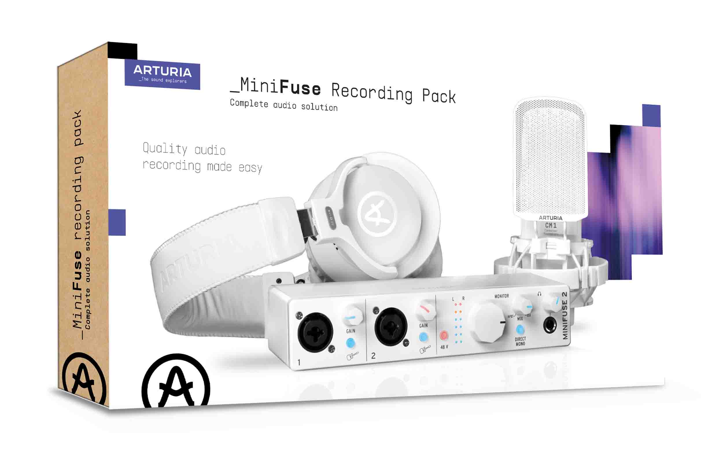 Arturia MiniFuse Recording Pack - White - Hollywood DJ