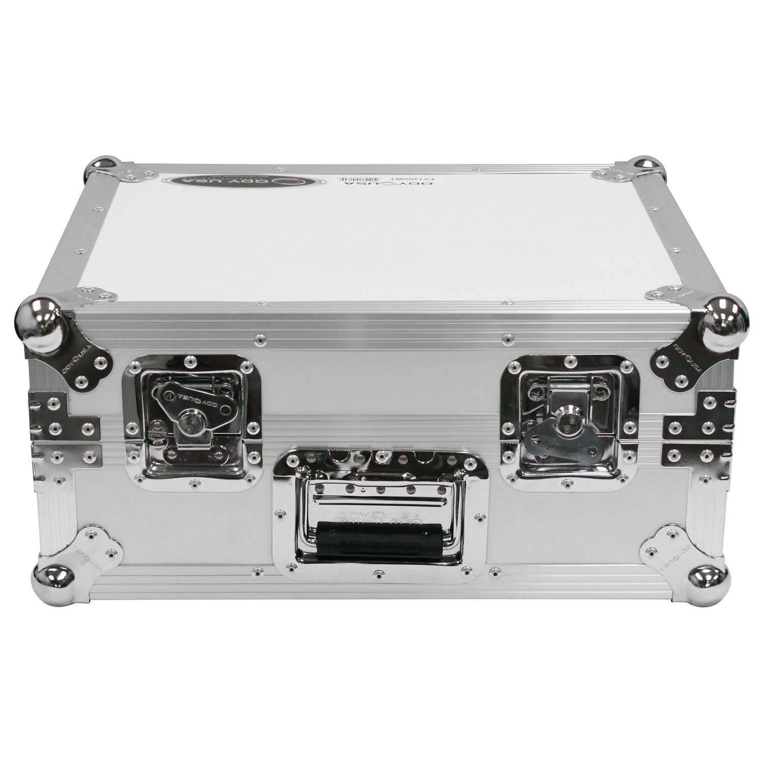 Odyssey FZ1200WT Universal White Turntable Flight Case - Hollywood DJ