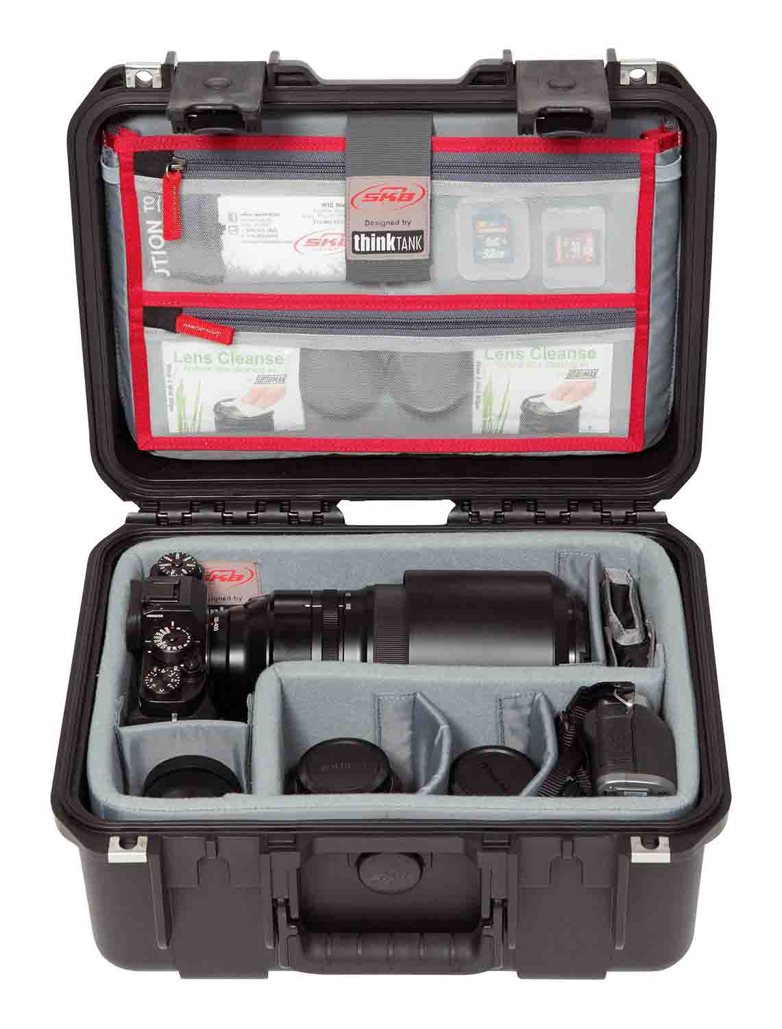 SKB Cases 3i-1309-6DL Case with Think Tank Photo Dividers and Lid Organizer - Black - Hollywood DJ