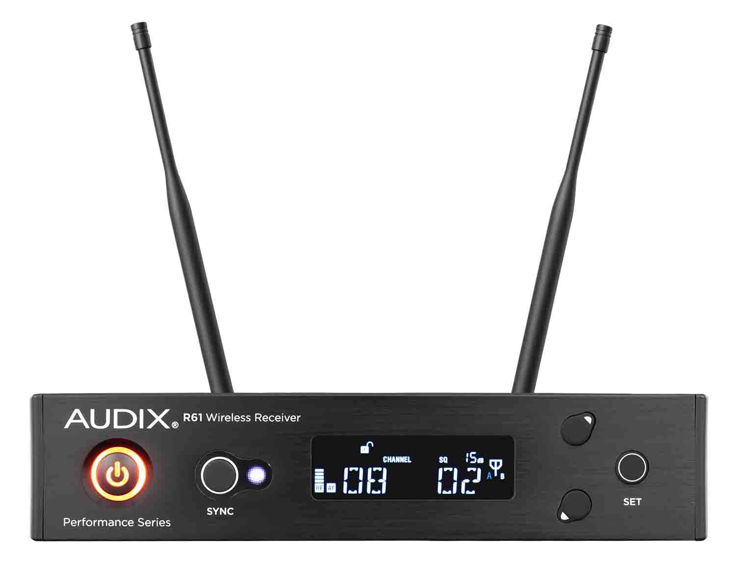Audix AP61 OM2 R61 True Diversity Receiver with H60/OM2 Handheld Transmitter - Hollywood DJ