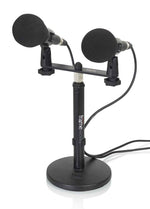 Gator Frameworks GFWMIC1TO2, 1-To-2 Mic Mount Bar - Hollywood DJ
