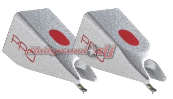 Ortofon Stylus Pro 2 Pack - 2pcs Silver Spherical Replacement Stylus - Hollywood DJ