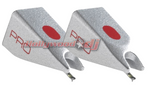 Ortofon Stylus Pro 2 Pack - 2pcs Silver Spherical Replacement Stylus - Hollywood DJ