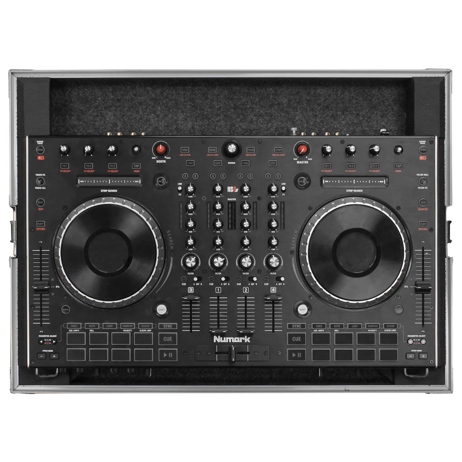 Open Box: Odyssey FRNS6II Low Profile Controller Case For Numark NS6II DJ Controller - Hollywood DJ