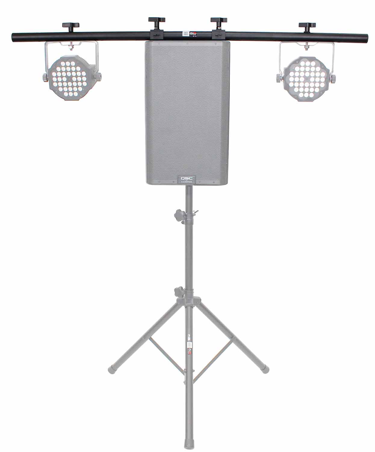 ProX X-SPLSTBAR-5FT Universal Light Bar Mounting System for Point Source PA Speakers with Fly-points - 5 Feet - Hollywood DJ