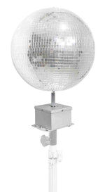 ProX X-MOTOS-WH Motos Universal Mirror Ball Oscillating 1RPM Motor Mounts up to 30" - White Finish - Hollywood DJ