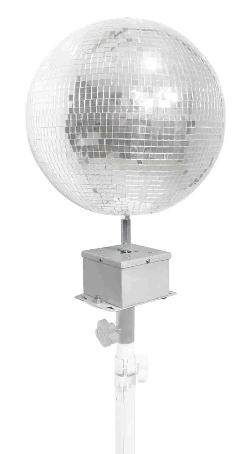 ProX X-MOTOS-WH Motos Universal Mirror Ball Oscillating 1RPM Motor Mounts up to 30" - White Finish - Hollywood DJ