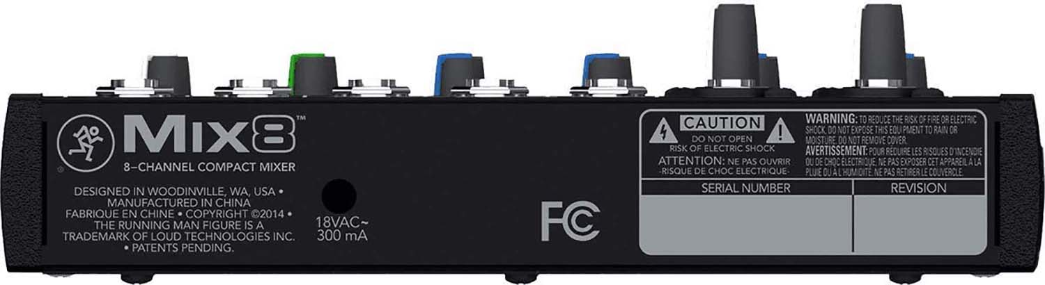 Mackie Mix8 8-Channel Mix Series Compact Mixer - Hollywood DJ