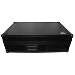 ProX XS-TMC1012WBL DJ Flight Case For Single Turntable In Battle Mode and 10 Inch or 12 Inch Mixer - Black on Black ProX Cases