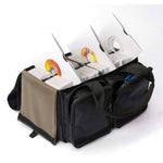 Magma MGA43013 45 Bag for 150 Records, Black/Khaki - Hollywood DJ