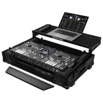 Odyssey FZGSRANEONEW1BL DJ Flight Case for Rane One with 1U Rack Space and Glide Platform - Black - Hollywood DJ
