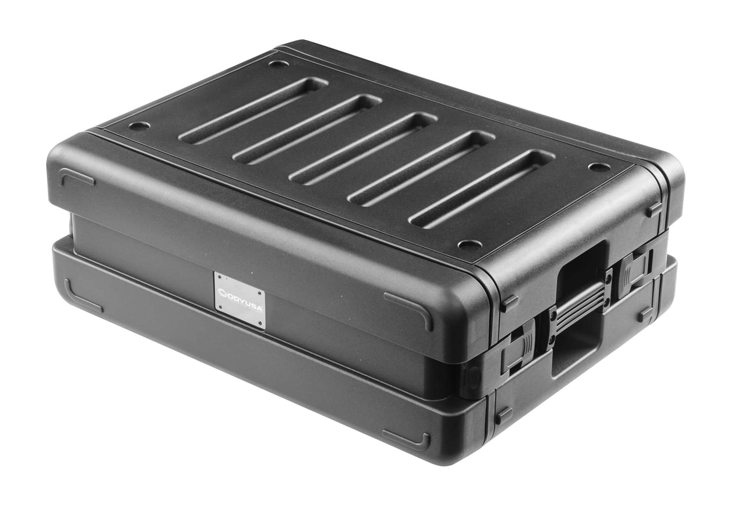 Odyssey VR3SMIC4ZP, Watertight 3U Rack Case with 4 Microphone Compartments Odyssey