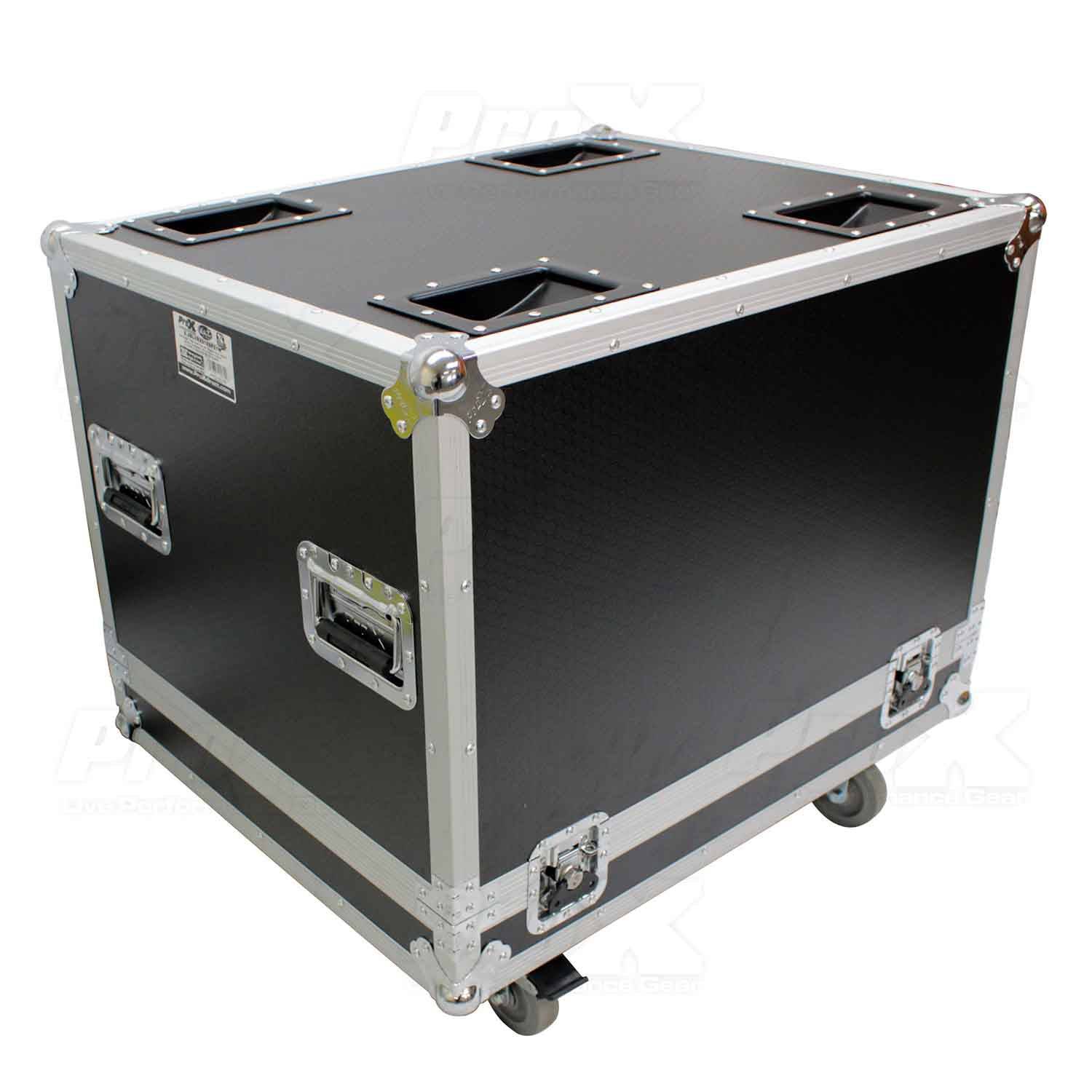 ProX X-RCF-SUB9004AS Subwoofer Flight Case for RCF SUB 9004-AS with 4" Wheels - Hollywood DJ