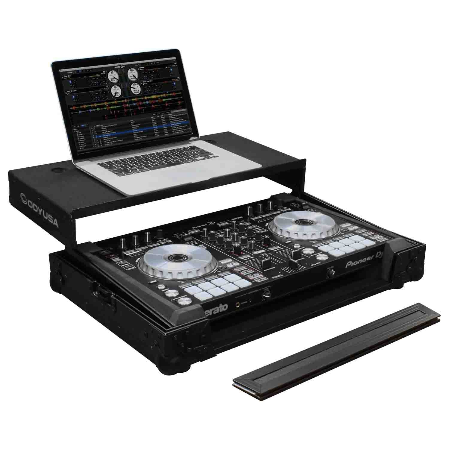 Odyssey FZGSPIDDJSR2BL, Flight Case For Pioneer DDJ-SR2 - Black - Hollywood DJ