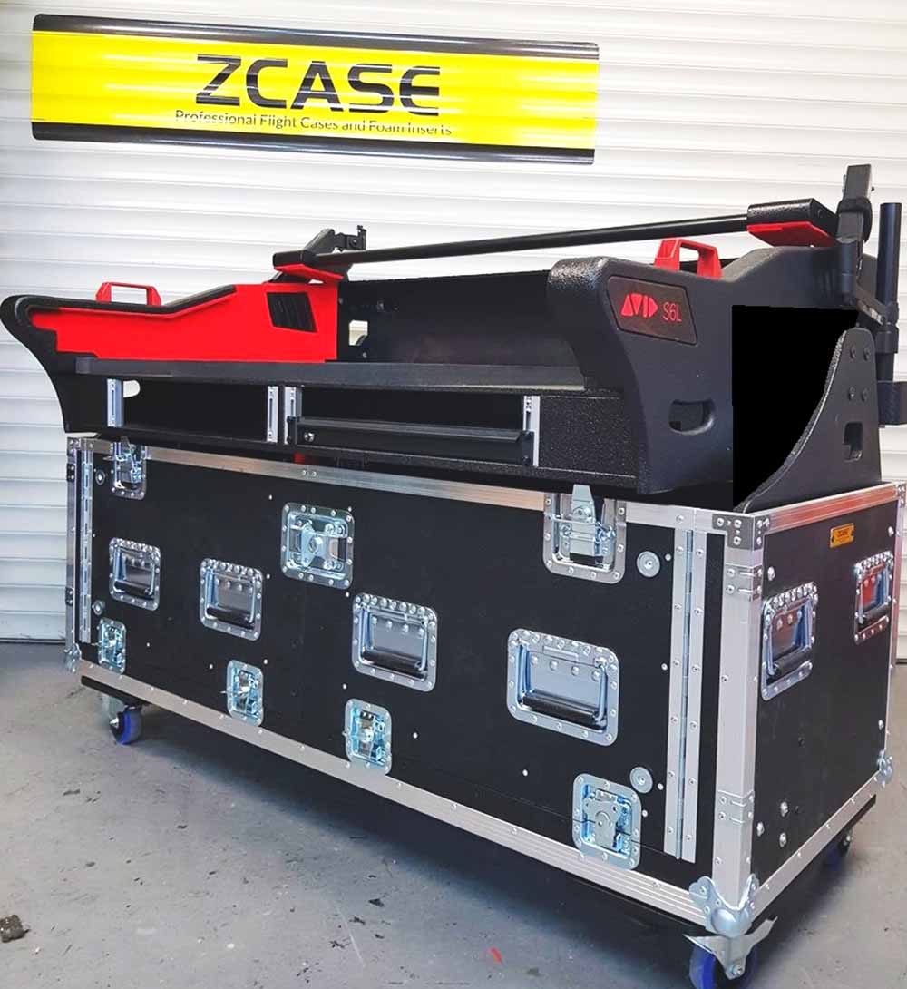 ProX XZF-AVID-S6L-32D D2x2U, Detachable Hydraulic Lift Case for Avid Venue S6L 32D Console - Hollywood DJ
