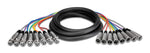 Hosa XLR-80, 8-Channel Male 3-Pin XLR to Female 3-Pin XLR Snake Cable Hosa