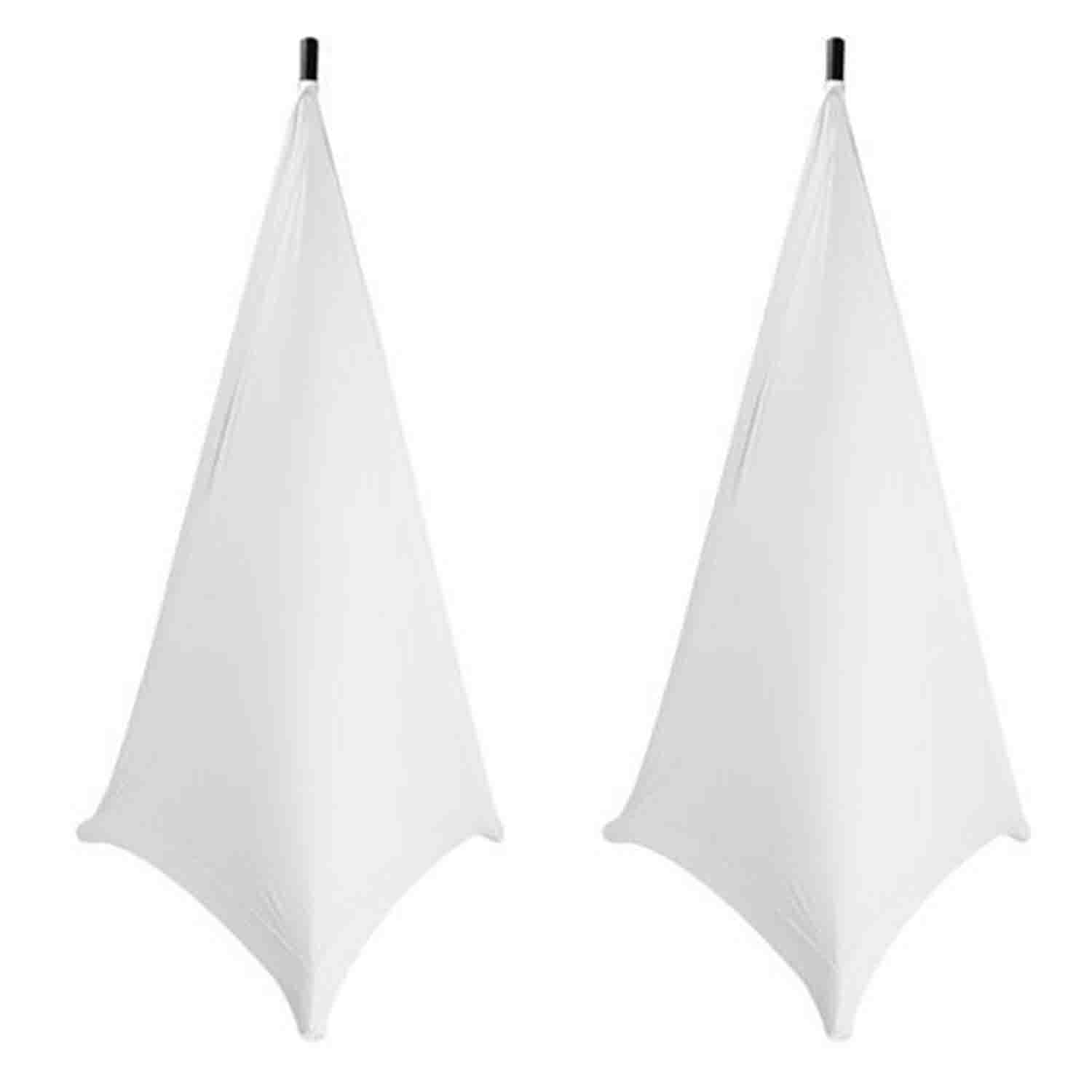 On-Stage SSA100 Speaker/Lighting Stand Skirt 2-Pieces (White) - Hollywood DJ