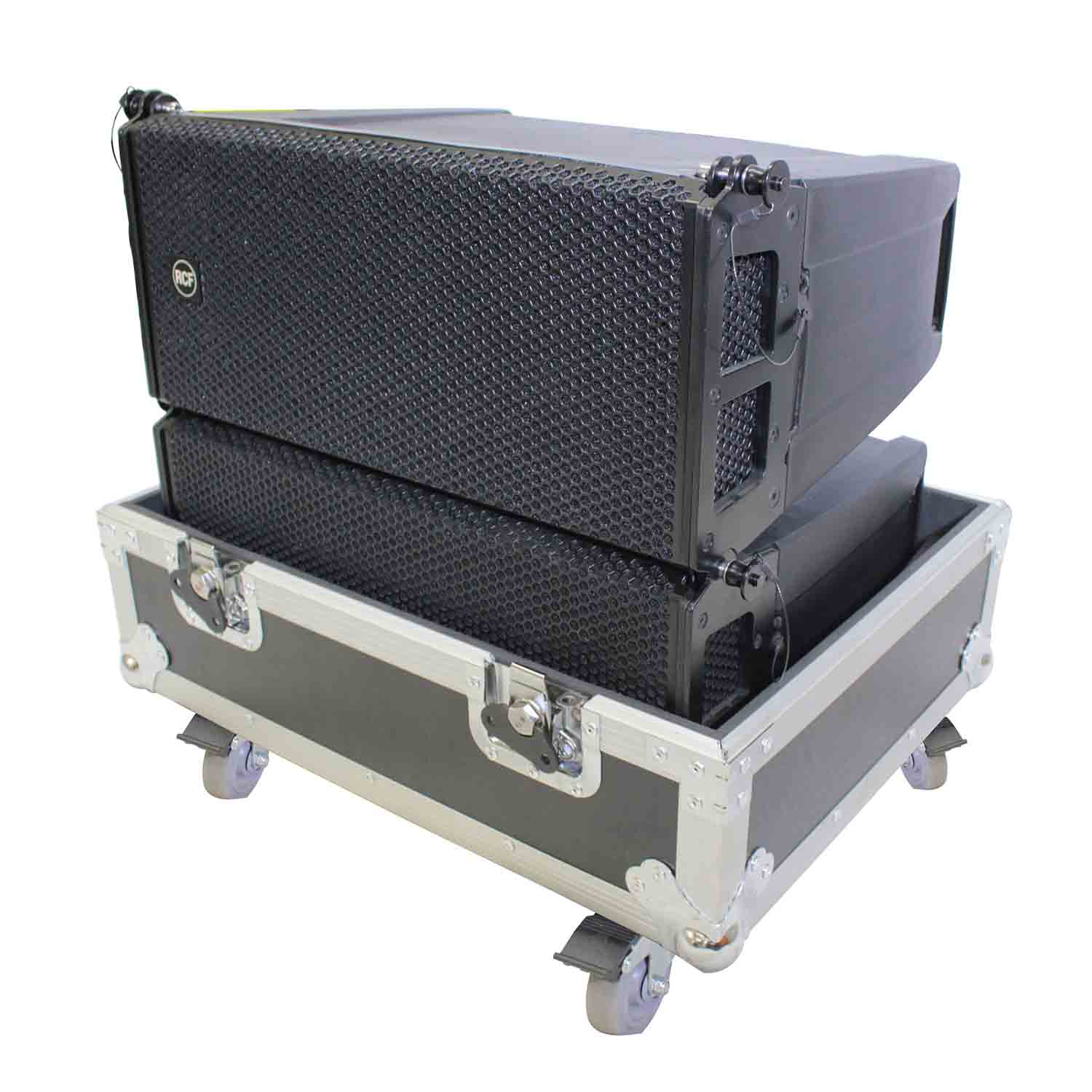 B-Stock: ProX X-RCF-HDL6ALAX2W, Line Array Flight Case for 2 RCF HDL6-A HDL26-A Speakers with Wheels ProX Cases