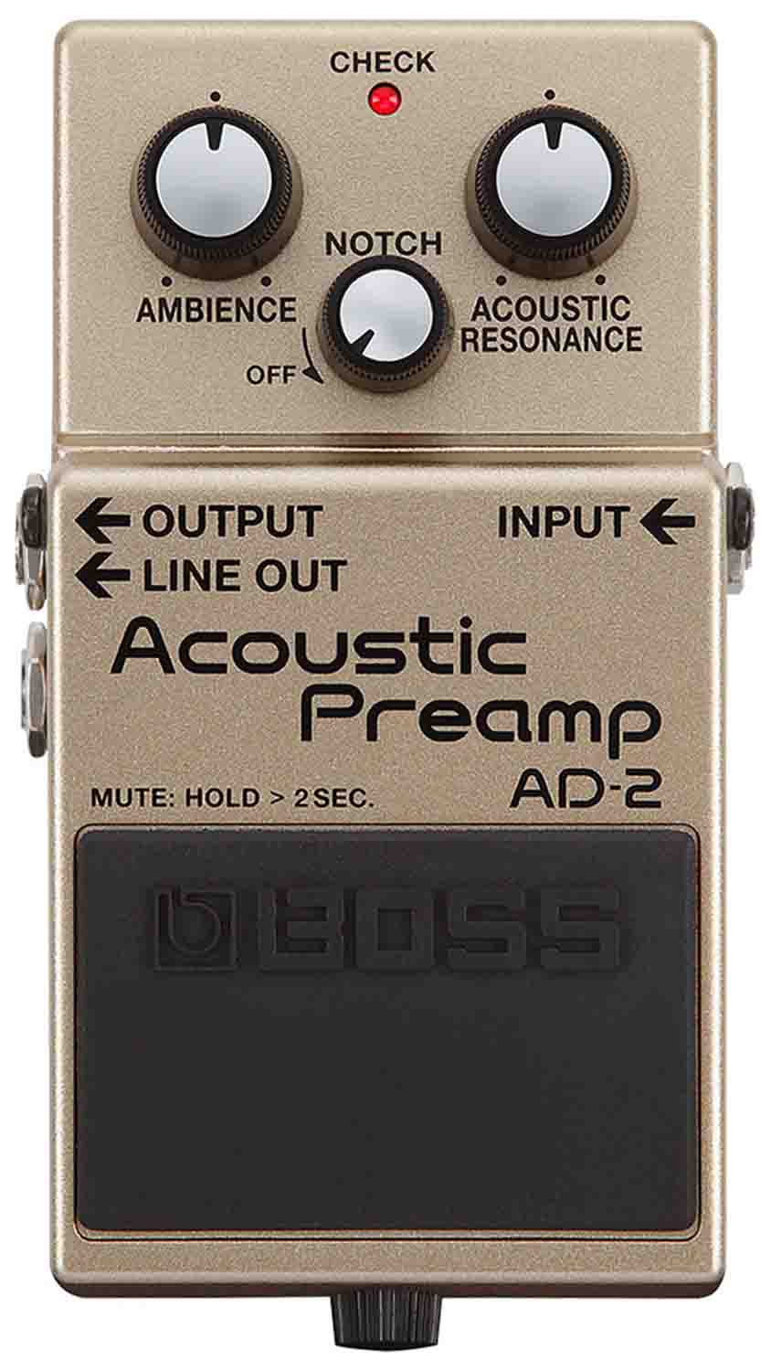 Boss AD2 BOSS AD-2 Acoustic Preamp Pedal - Hollywood DJ