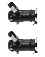 Odyssey DJ Package Black LSPAR16B Aluminum Par 16 Light Fixture - 2-Pack - Hollywood DJ