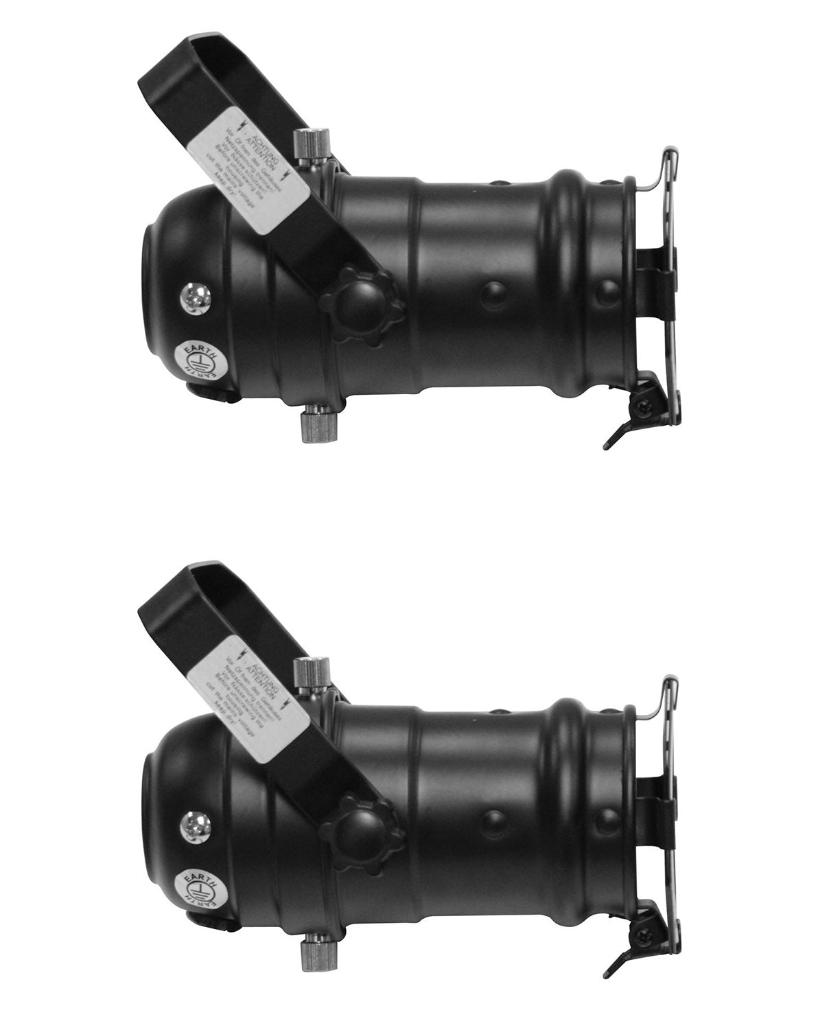 Odyssey DJ Package Black LSPAR16B Aluminum Par 16 Light Fixture - 2-Pack - Hollywood DJ