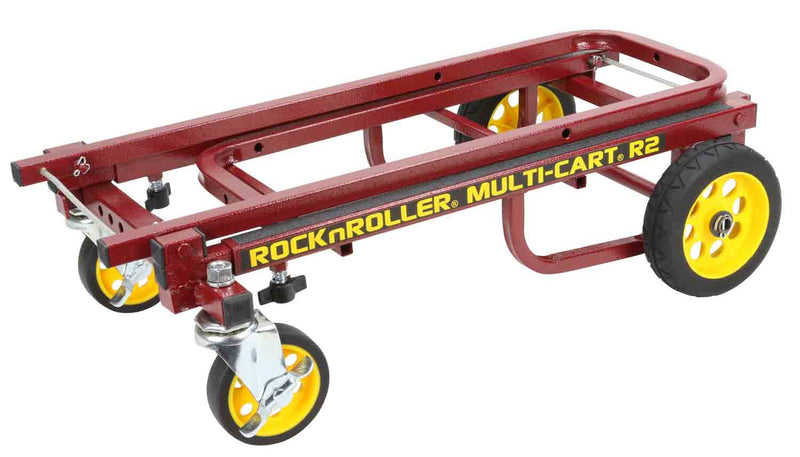 Rock N Roller R2RT-RD Micro 8-in-1 Equipment Multi Cart - Red - Hollywood DJ