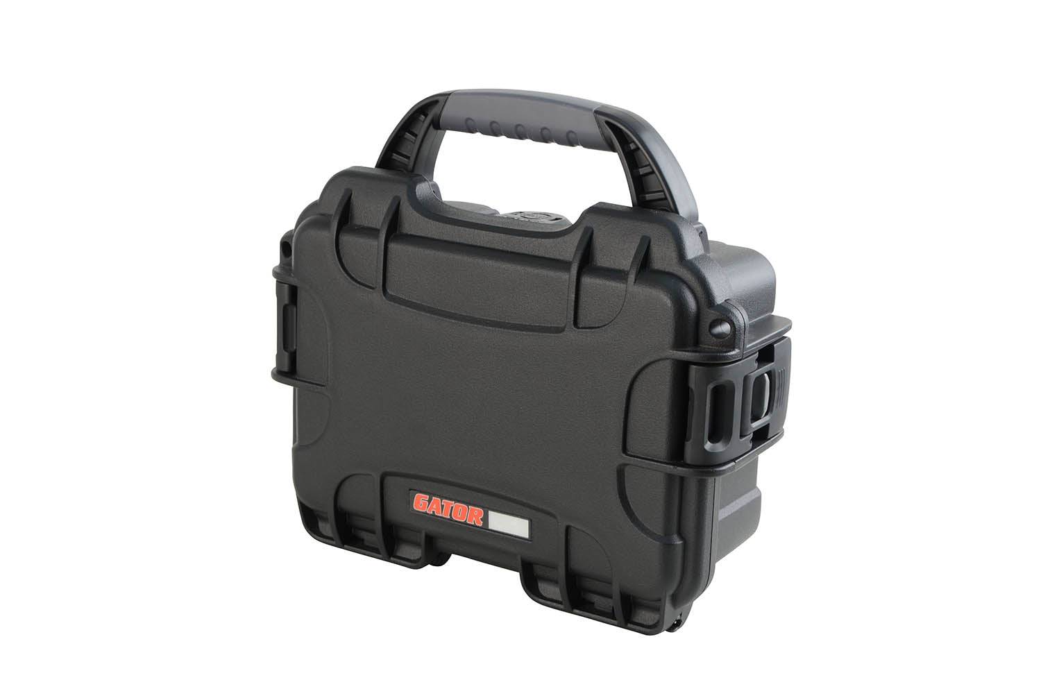 Gator Cases GU-0705-03-WPDF Waterproof Injection Molded Case with Diced Foam - 7.4 x 4.9 x 3.1 - Hollywood DJ