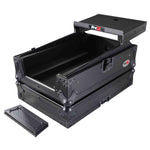 ProX XS-DJMS11LTBL, Flight Case for Pioneer DJM-S11 Mixer with Sliding Laptop Shelf - Black on Black - Hollywood DJ