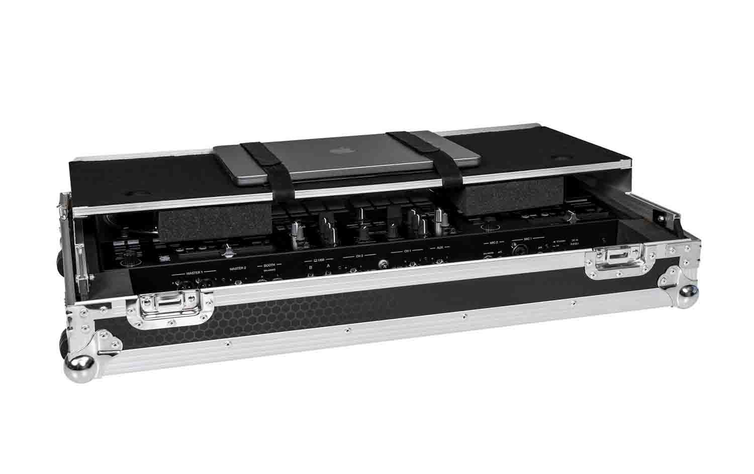 Headliner HL10008 Flight Case with Laptop Platform and Wheels for Pioneer DJ Ddj-Rev7 - Hollywood DJ