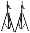 PROX T-SS21CX2 PKG Pair 6FT Crank-Speaker Stand Pro with Bag - Hollywood DJ