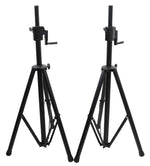 PROX T-SS21CX2 PKG Pair 6FT Crank-Speaker Stand Pro with Bag - Hollywood DJ