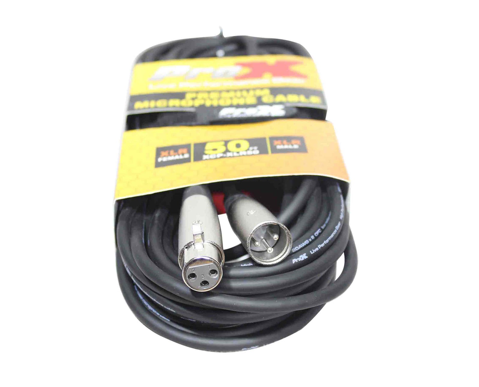 Prox XCP-XLR50 Balanced XLR3-F to XLR3-M Premium Audio-Microphone Cable - 50 Feet by ProX Cases