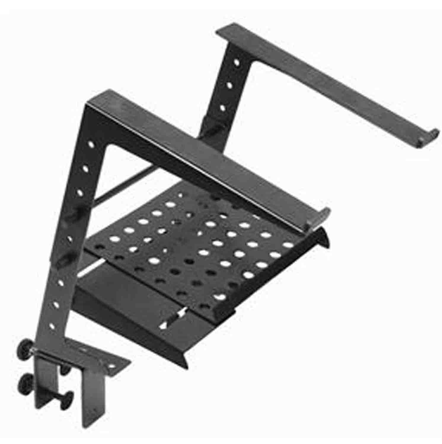 ProX T-ULPS200 Portable Laptop Stand with Adjustable Shelf - Black - Hollywood DJ