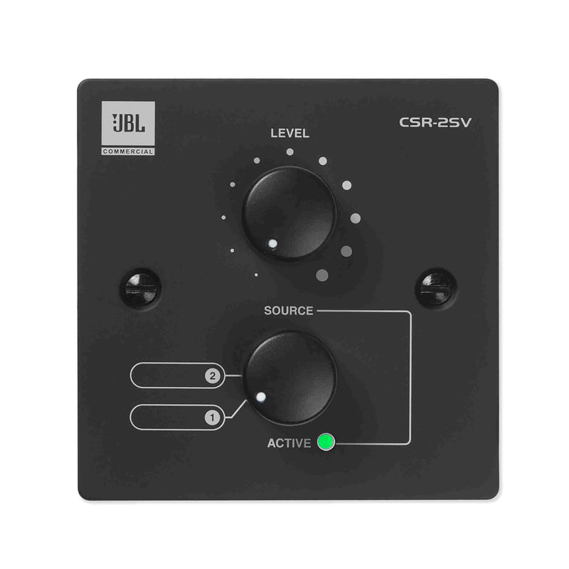 JBL CSR2SVBLKV, Wall-Mounted Remote Control for CSM Mixers - Black JBL