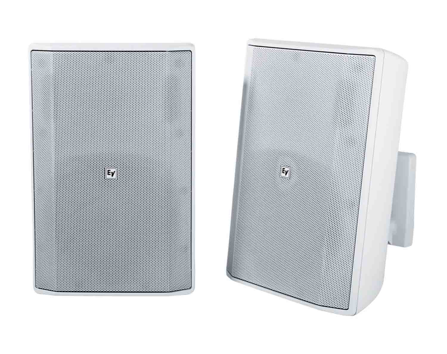 Electro-Voice EVID-S8.2TW, 8" 2-Way 70/100V Commercial Loudspeaker (Pair, White) - Hollywood DJ