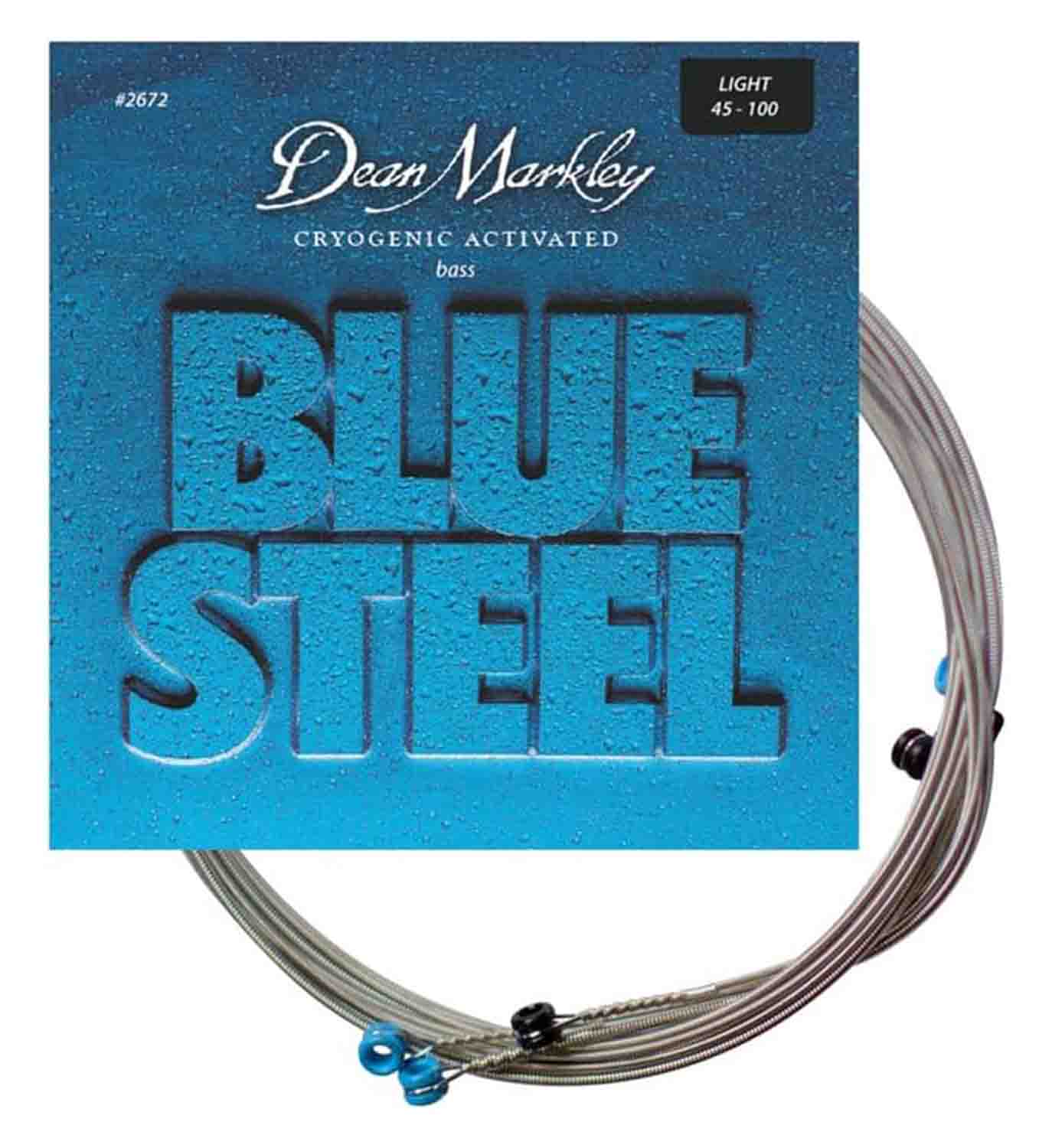Dean Markley 2672 Blue Steel Bass Guitar Strings - Light 45-100 - Hollywood DJ