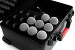 Gator Cases GTSA-MIC15 DJ Case for 15 Wired Microphones with Foam - Hollywood DJ