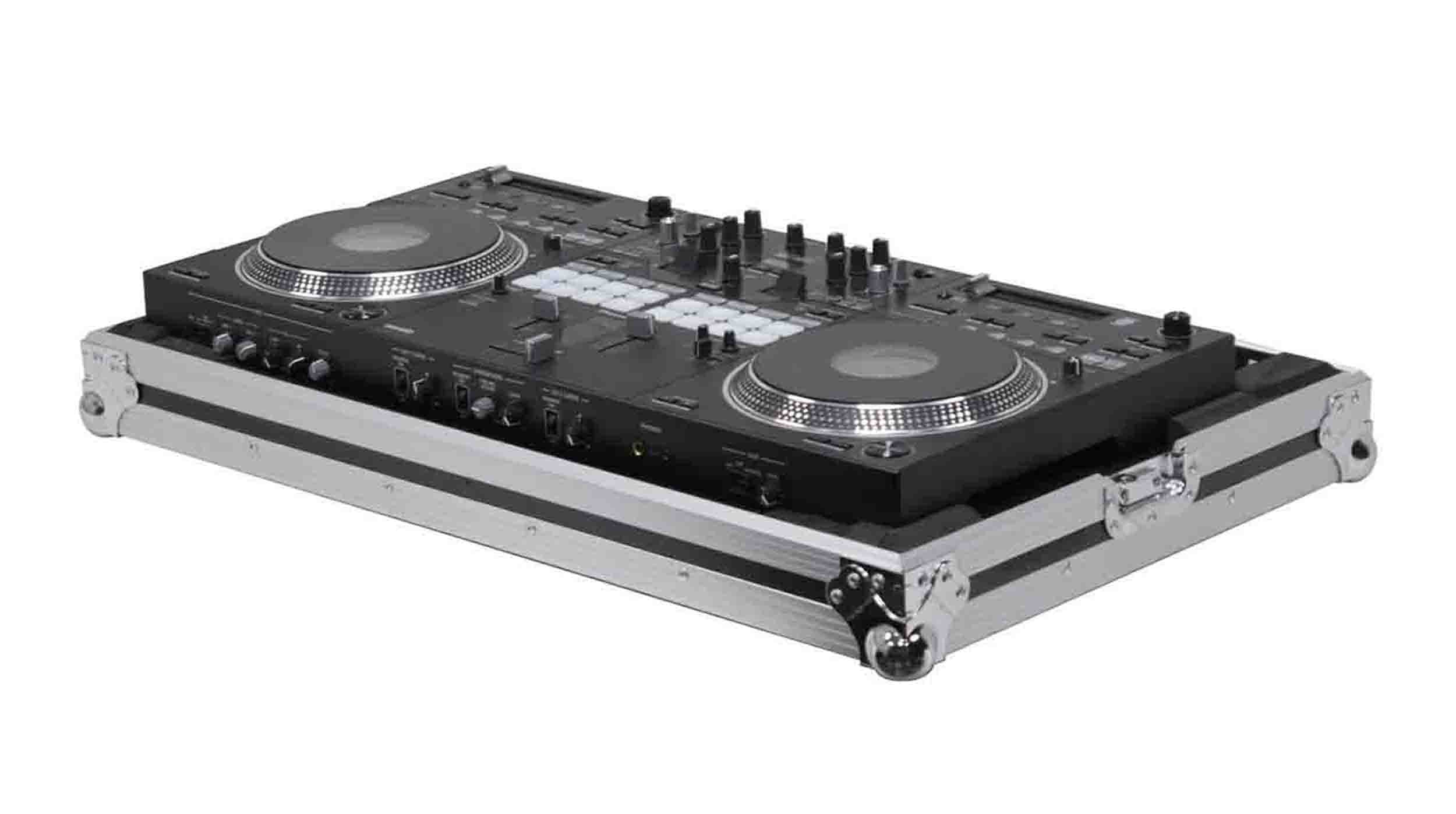 Pioneer DDJ-REV7, 2-Channel DJ Controller Package with Decksaver Cover, Odyssey Flight Case and Headliner Laptop Stand - Hollywood DJ