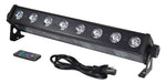 ProX X-BAR8RGBUV 8 32W High Power RGB-UV LED Wash Light - Hollywood DJ