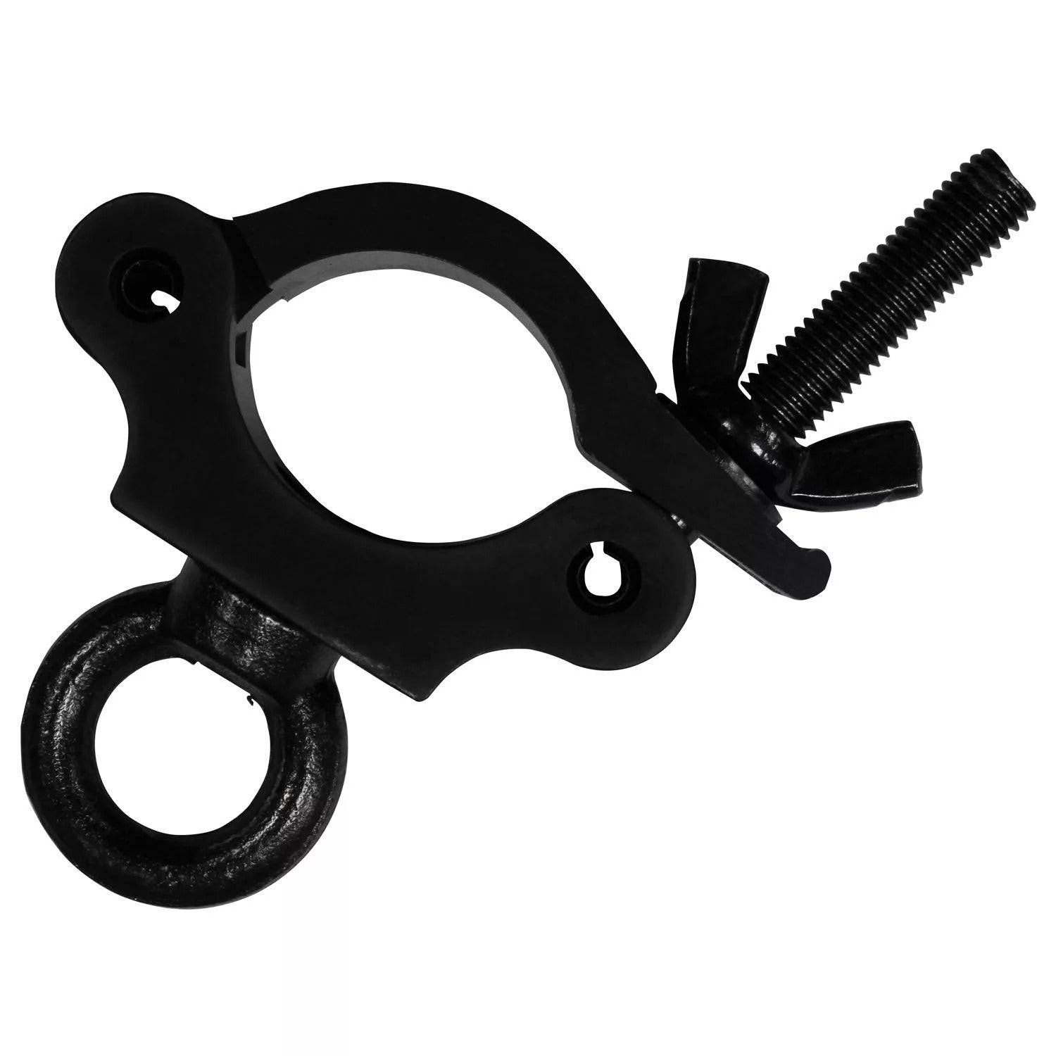 Odyssey LACPE30B, Aluminum Pro Narrow Clamp In Black With Eye Bolt - Hollywood DJ