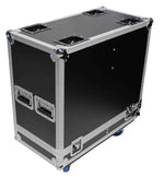 ProX X-RCF-ST15SMA Flight Case for Two RCF ST 15-SMA Stage Monitors with 4 Inch Casters - Hollywood DJ