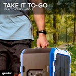 Gemini Sound MPA-2400BLU Rechargeable Weather-Resistant Trolley Speaker - Hollywood DJ