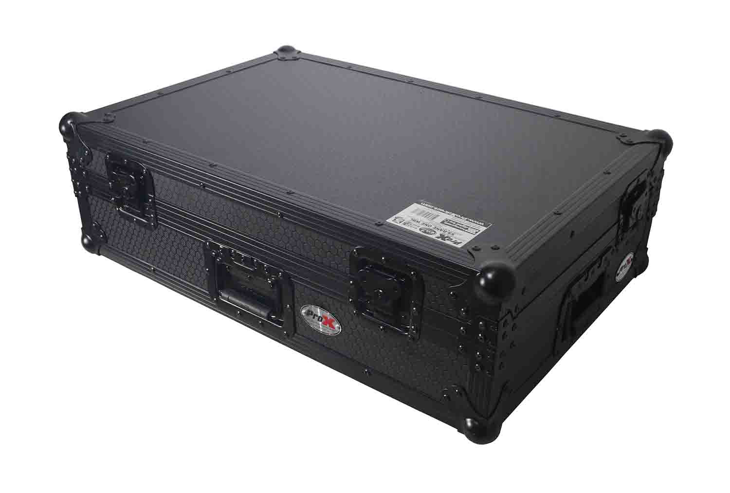 ProX XS-DDJFLX10 WBL Flight Style Road Case for Pioneer DDJ-FLX10 DJ Controller with 1U Rack Space Wheels - Hollywood DJ