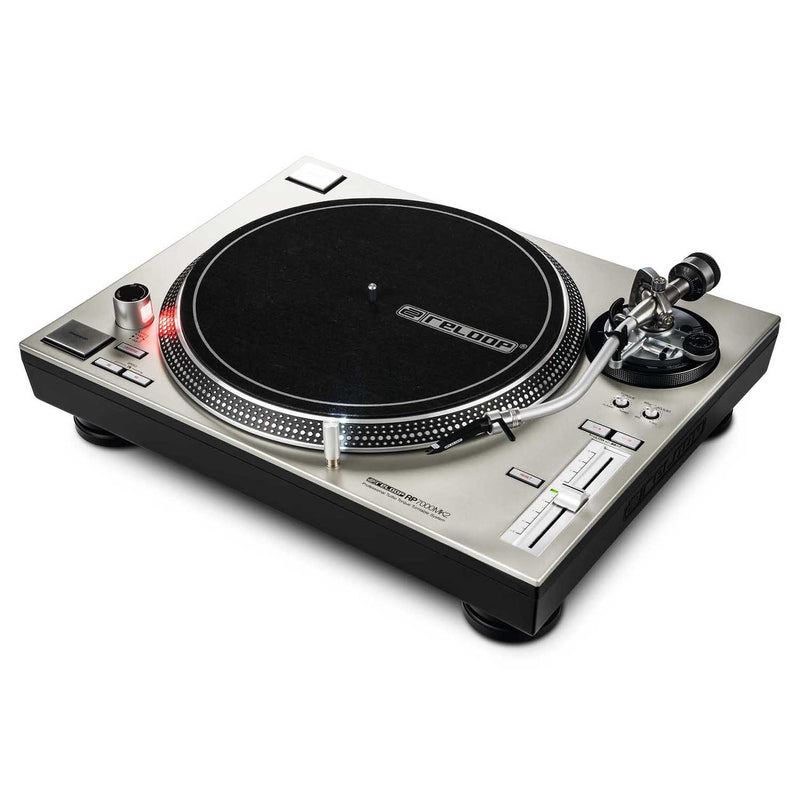 Reloop RP-7000-MK2-SLV Professional Upper Torque Turntable System - Silver - Hollywood DJ