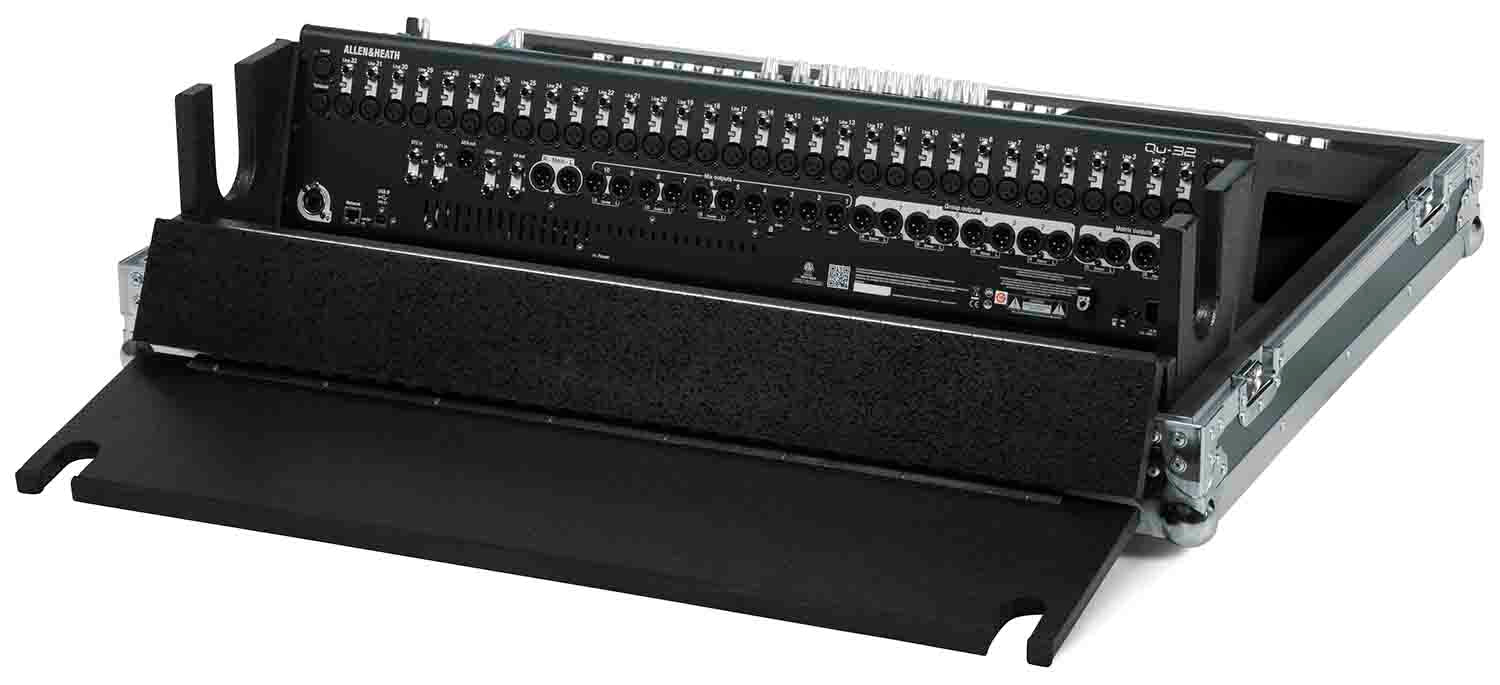 Gator Cases G-TOURQU32 Flight Case for Allen & Heath QU32 Mixing Console with Doghouse Design - Hollywood DJ