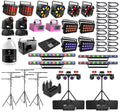 Chauvet ILS Effect Package Deal with Lighting System, Lasers, Tripod Stands, Fluid, DMX Cables, Haze Machine and ILS Command Lighting Controller - Hollywood DJ